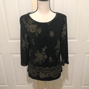 The Travel Collection Black Blouse